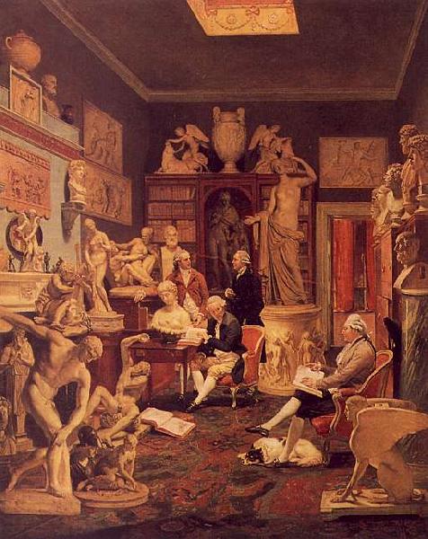  Johann Zoffany Charles Towneley's Library in Park Street oil painting image